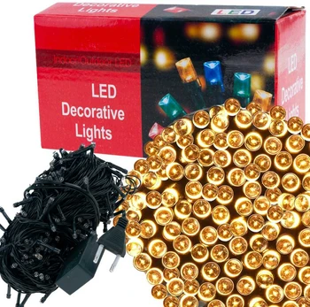 Lempučių girlianda 100 LED, šiltai balta