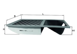 Oro filtras MAHLE LX3583 kaina
