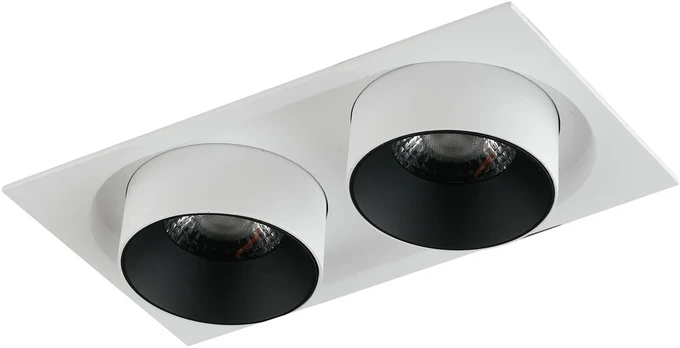 2x30W LED įleidžiamas šviestuvas OUTSIDER, baltas, 4000K