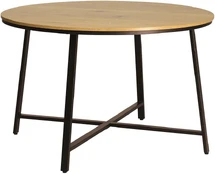 Dining table SANCIA D120xH76cm, oak/ruda kaina