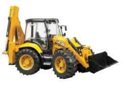 BRUDER traktorius su krautuvu JCB 5CX eco ekskavatorius, 02454 kaina