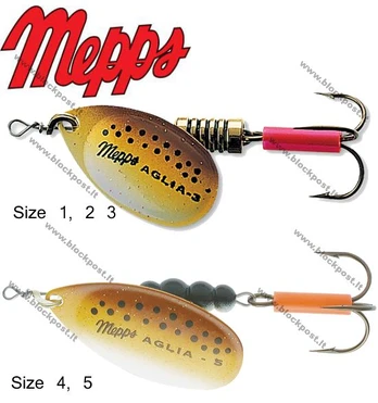 Blizgė Mepps Aglia Brown trout 13 g