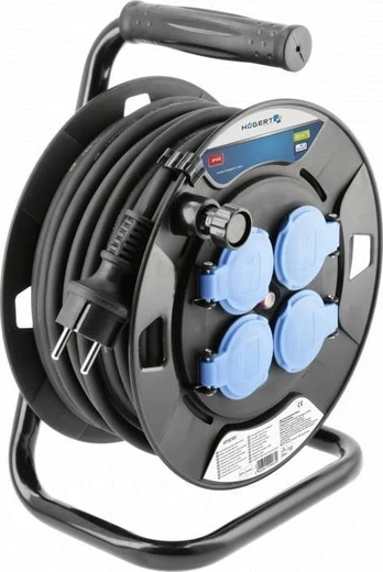Högert Technik Ht1E720 ritės prailginimo laidas, izoliuotas guma 20M