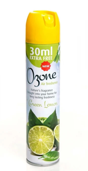 Oro gaiviklis aerozolinis Ozone Green Lemon, 300 ml