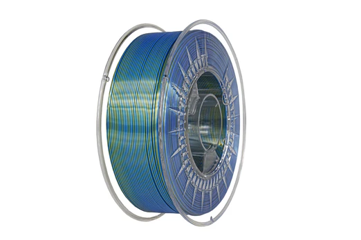 3D plastikas Devil Design Silk Dual 1.75mm 1kg - Gold / Mėlyna