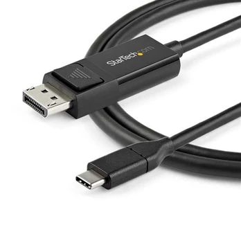 Kabelis StarTech CDP2DP2MBD CDP2DP2MBD USB Type-C, Displayport, 2 m, juoda sp.