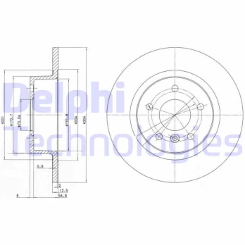 Stabdžių diskas DELPHI BG3227C