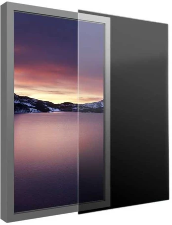 Laikiklis Multibrackets M Safety Sheet Polycarbonate 43", Transparent, Plastic, Screen protector