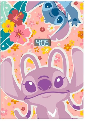 Kids Licensing Disney Stitch notebook with digital watch