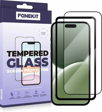 FoneKit Full Cover -panssarilasi, iPhone 16 Pro