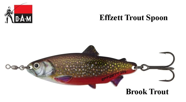 Blizgė DAM Effzett Trout Spoon Sinking Brook Trout 5 g