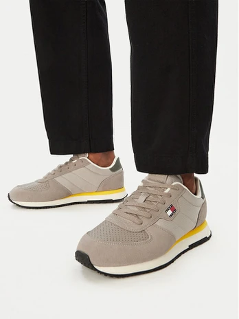 Laisvalaikio batai Tommy Jeans Tj Runner Flag Mix EM0EM01774 Smėlio