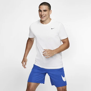Nike Dri-Fit Crew Solid - Dydis Universalus (AR6029-100 Marškinėliai)