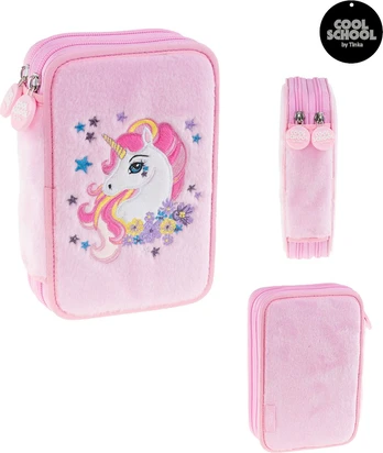 Tinka - Pencil Case Double Unicorn - Pink
