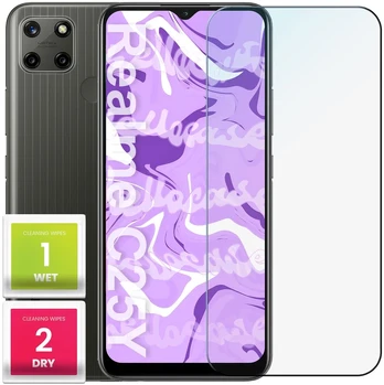 Grūdintas stiklas Realme C25y (greitas 9h, plokščias 2.5d, apsauginis, greitas)