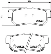 Stabdžių trinkelių rinkinys, diskinis stabdys BREMBO P 30 014 kaina