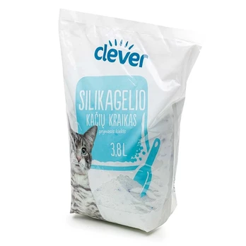 Silikagelio kačių kraikas CLEVER, 3,8 l