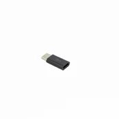 Sbox Micro USB 2.0 F. -- TYPE C M. black AD.USB-C B kaina