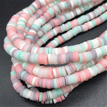 Karoliukai, White*2 + Colors-02*2