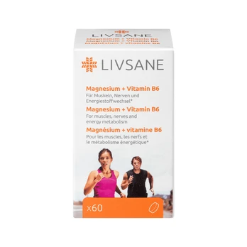 Livsane Magnis + Vitaminas B6 tabletės N60