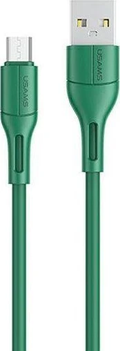 Kabelis USB Usams USB-A - microUSB 1 m Žalias (SJ502USB04)