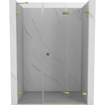 Dušo durys Mexen Lunar-F Right, 110 cm x 200 cm, aukso