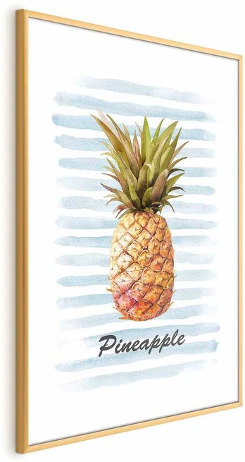 Artgeist Plakatas - Pineapple and Stripes