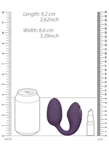 Vive By Shots Aika - Pulse Wave Vibrating Love Egg - Violetinė