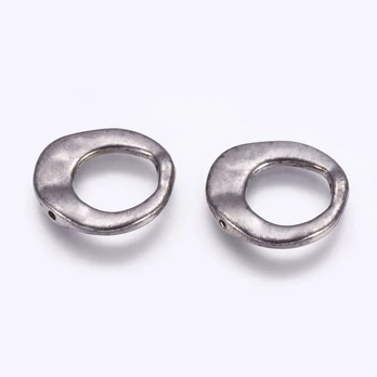 Netaisyklingos formos rėmelis - žiedas 2 vnt., 20x20x3 mm, 1 maišelis
