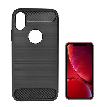 iLike Apple iPhone XR silikoninis dėklas Juodas