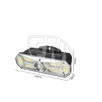 Šviestuvas su saulės baterija 126 LED