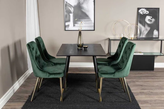 Venture Design Valgomasis stalas, Dipp, 75x120x85 cm, Juodas