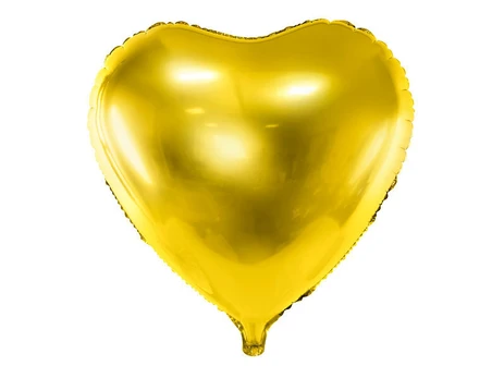Folinis balionas Heart 61 cm, auksinis