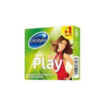 LIFESTYLES prezervatyvai Play, 3+1 vnt.