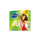LIFESTYLES prezervatyvai Play, 3+1 vnt. kaina