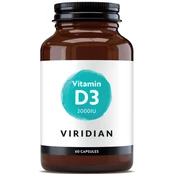 Vitaminas D3 2000IU VIRIDIAN, 60 kaps. kaina
