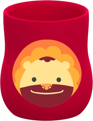 Vaikiškas puodelis Marcus & Marcus Baby Training Cup Marcus, 118 ml, 6+ mėn., 63 mm, silikonas, raudona