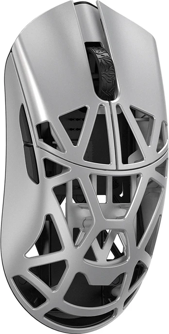 Wlmouse Beast X Pro Solid Sides, Omron Opticals Switches, Metallic Silver