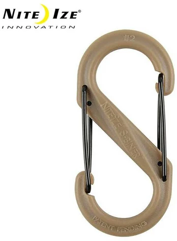 NITE-IZE plastikinis karabinas SBP2 coyote
