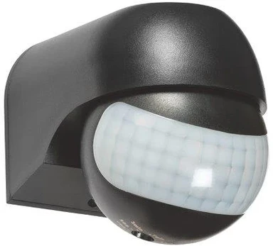 LED PIR judesio daviklis OPTONICA, juodas, IP54