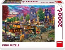 Dėlionė Dino Puzzle 2000 Pcs: Painted Amsterdam