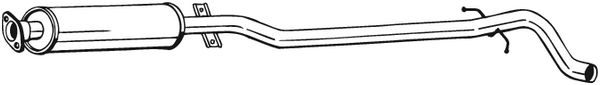 Vidurinis duslintuvas BOSAL 286185