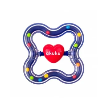 Akuku barškutis kramtukas ŠIRDELĖ, A0463