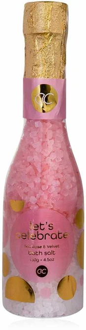 Accentra 130g bath salt LET'S CELEBRATE in champagne bottle