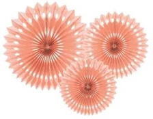 Party Deco Lys fersken rosetter
