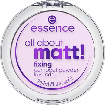 essence All About Matt! Lavender Fixing Powder Compact Powder Pudra Sausa, biri pudra
