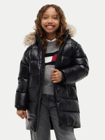 Tommy Hilfiger Pūkinė striukė KG0KG09674 Juoda Regular Fit