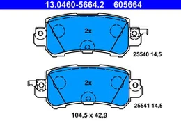 ATE 13.0460-5664.2 Brake pad set