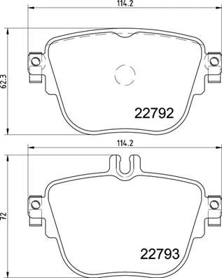 Stabdžių trinkelių rinkinys, diskinis stabdys BREMBO P 50 141