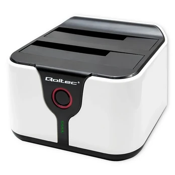Qoltec HDD SSD 2.5" 3.5" docking station | SATA III | USB 3.0 | Super speed 5Gb/s | with Clonning function